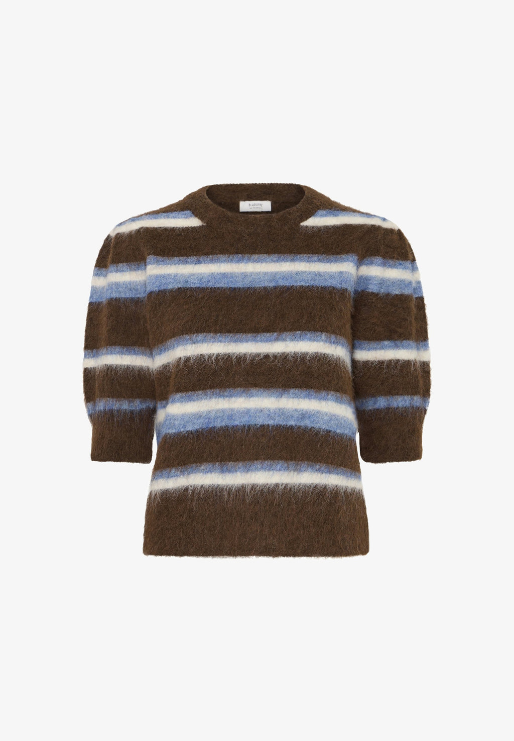 BYMILOU SS JUMPER - Jersey de punto - potting soil mel stripe